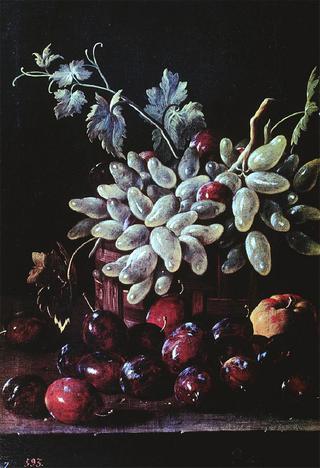 Plums, Grapes and Apples