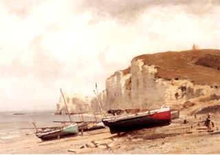 Fishing Boats on the Beach, Normandy