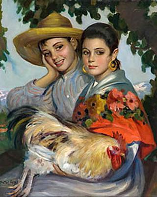 Chicos con Gallina