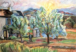 Landscape with Garden and People