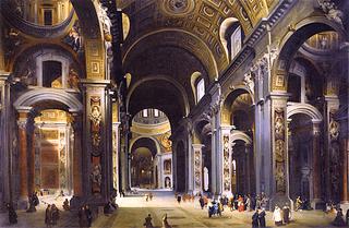 Interior of St Peter's, Rome