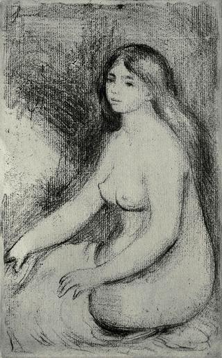 Baigneuse assise
