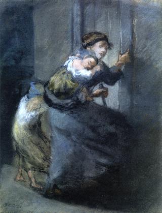 Mother and Two Infants