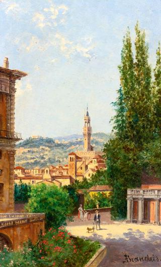 View of Palazzo Vecchio from the Boboli Gardens, Florence