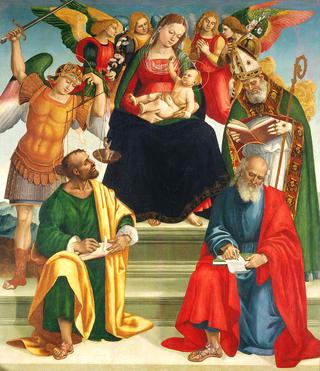 Madonna and Child with Saints and Angels