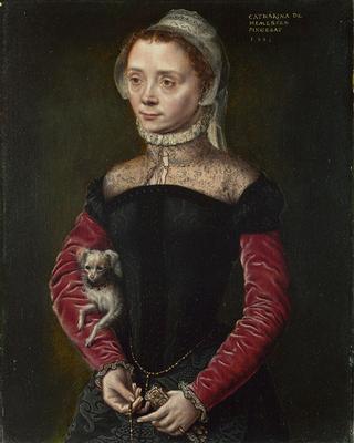 Portrait of a Woman with a Dog