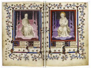 Psalter of Jean, Duc de Berry ~ Credo apostolique: Jeremiah and Peter