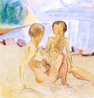 Woman and Child by the Water