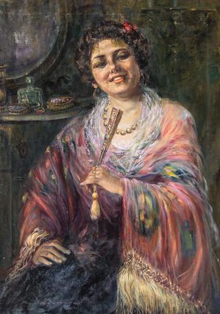 Girl with Fan