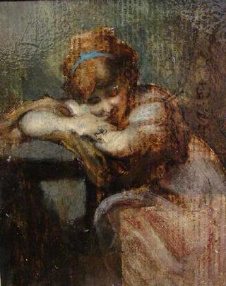The Laughing Girl (copy after Reynolds)
