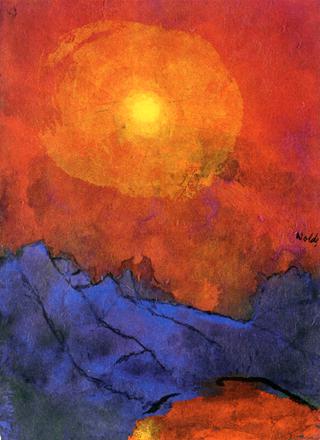 Sunset over Blue Mountains