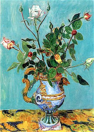 Roses in a Baroque Vase