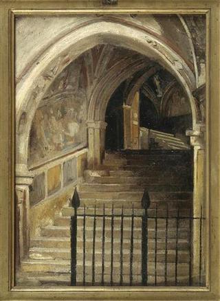 A Staircase in the Convent of Saint Benedict at Subiaco
