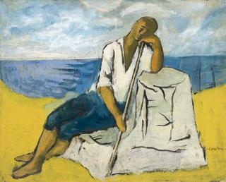 Shepherd Seated on a Rock