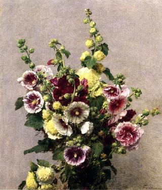 Hollyhocks