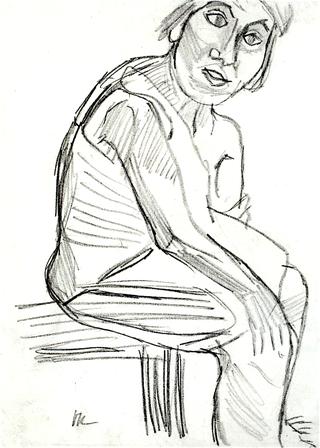 Seated Female Nude
