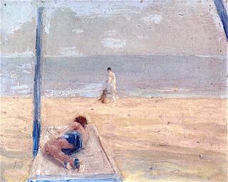 Lido Study: Marguerite on the Beach