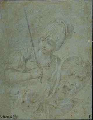 A Warrior with a Shield and a Sword