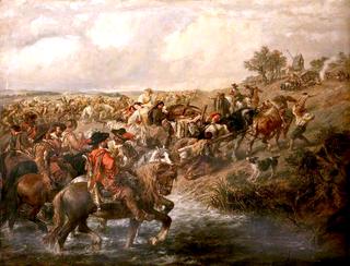 The Army on the March: The Rearguard with the Baggage Wagons