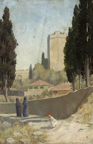 Chasing Butterflies before Yedikule, Jerusalem
