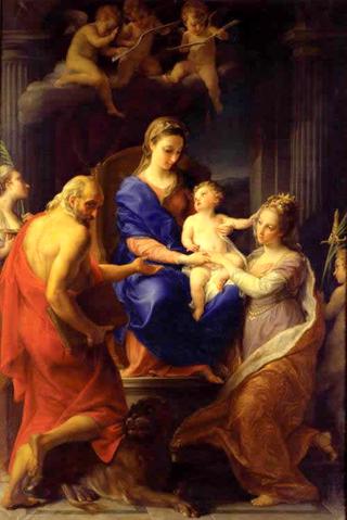 The Marriage of Saint Catherine with Saints Jerome and Lucy