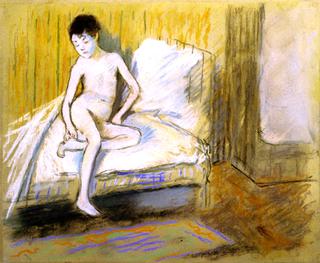 Young Nude on a Bed