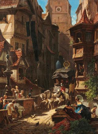 The Arrival of the Stagecoach