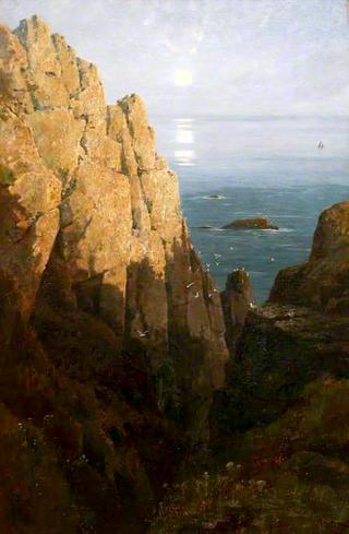 The Rising Moon and Day's Departure