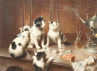 Kittens at Teatime