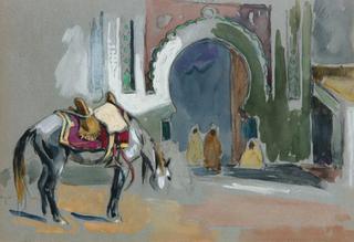 Horse before the Gate of a Town (Cheval devant la porte d'une ville)