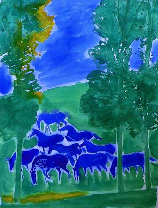 Horses in September