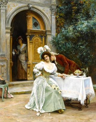A garden flirtation