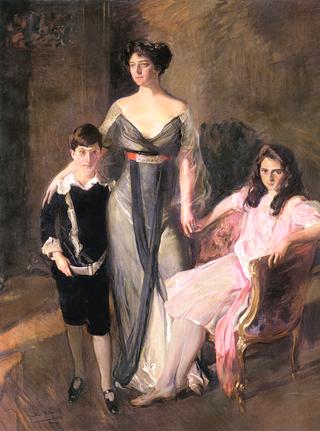 Mrs. Ira Nelson Morris and Her Children