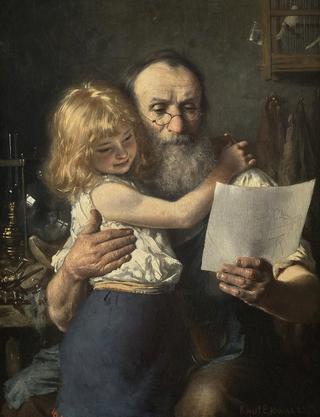 Shoemaker with his grandchild