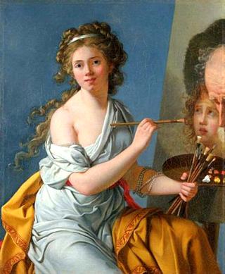 Self Portrait Painting David's Belisarius