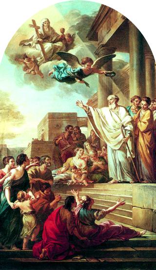 St Denis Preaching in France