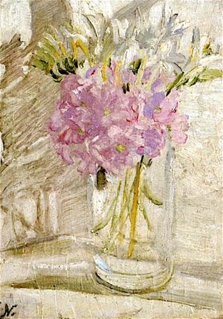 The Little Flower Piece - Freesias and Primulas