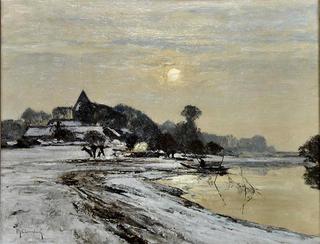 Winter Landscape with view of Wittlaer