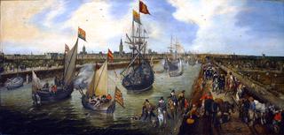 The departure of a dignitary from Middelburg