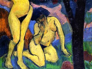 Two Nudes in a Landscape