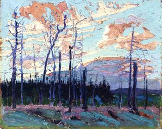Burnt Land at Sunset