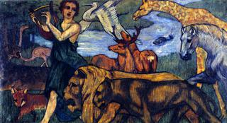 Orpheus with Animals, Design for a Tapestry