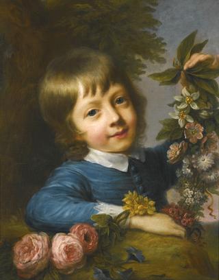 Boy With Flowers