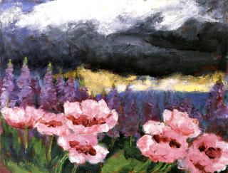 Poppies and Lupins