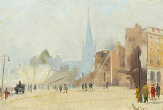 Broadgate, Coventry after a Raid, November 1940