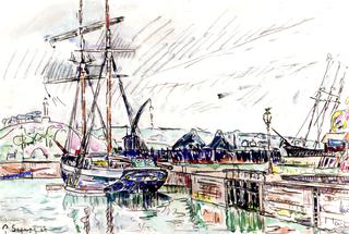 Schooner at Dock, Paimpol