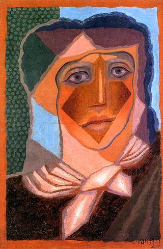 Woman with Handkerchief around Neck