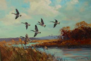 Geese in Flight
