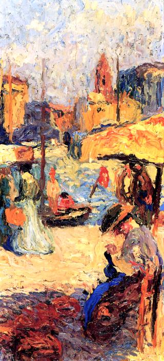 Woman Seated on the Port