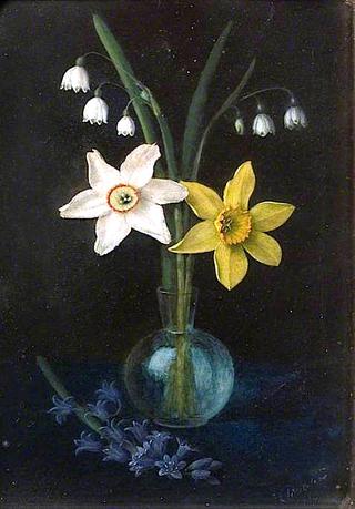 Four Natives of Ancient Britain, Daffodils, Narcissi, Lily of the Valley and Bluebells